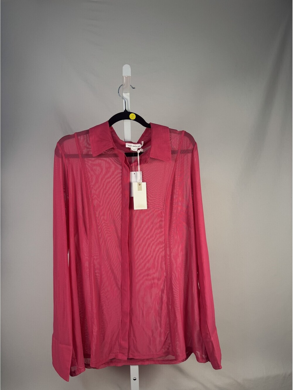 Good American Button Up Pink Size L